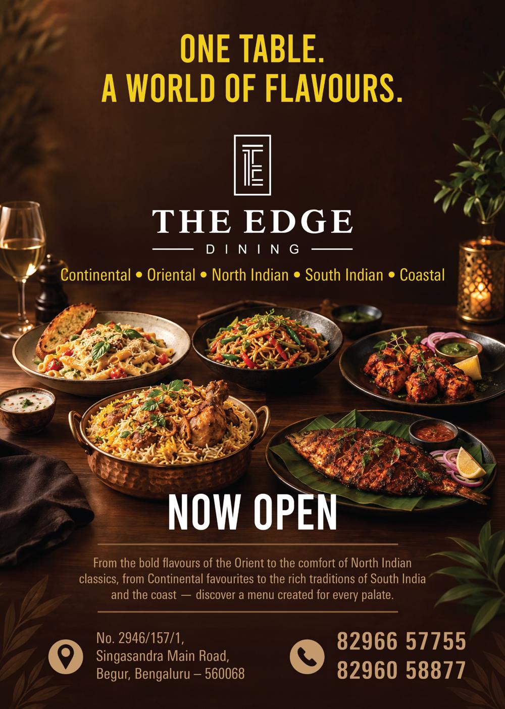 The Edge Dining — Now Open